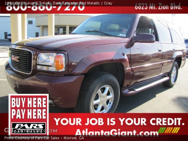 1999 GMC Yukon SLT 4x4 in Dark Toreador Red Metallic