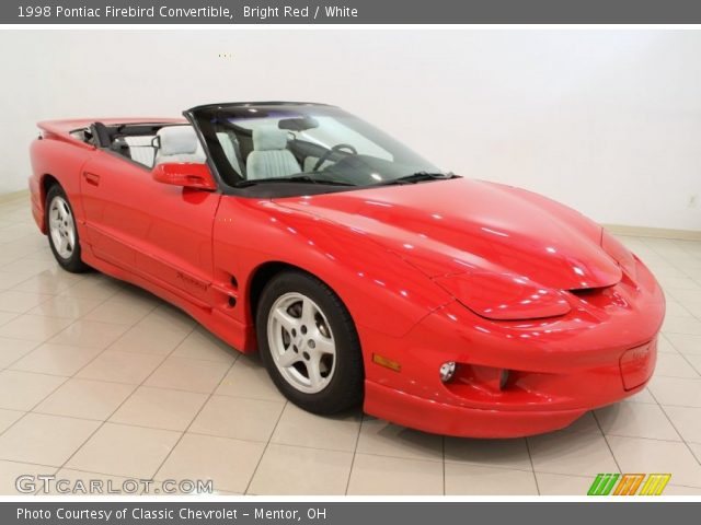 1998 Pontiac Firebird Convertible in Bright Red
