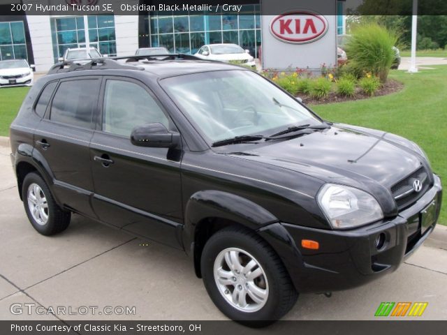 2007 Hyundai Tucson SE in Obsidian Black Metallic