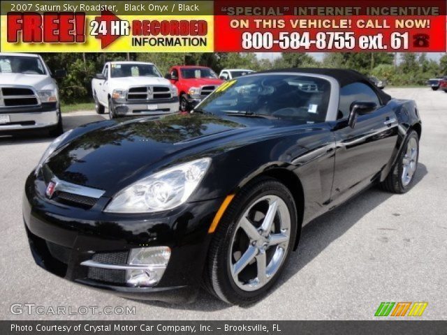2007 Saturn Sky Roadster in Black Onyx