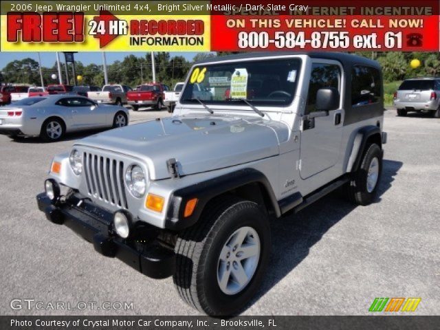 2006 Jeep Wrangler Unlimited 4x4 in Bright Silver Metallic