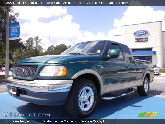 2000 Ford F150 Lariat Extended Cab in Amazon Green Metallic