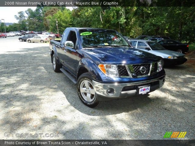 2008 Nissan Frontier LE King Cab 4x4 in Majestic Blue