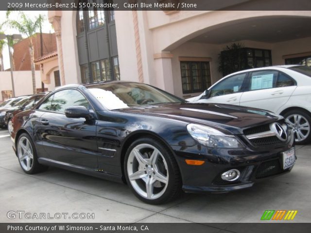 2009 Mercedes-Benz SL 550 Roadster in Capri Blue Metallic