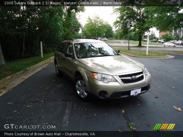 2008 Subaru Outback 2.5i Wagon in Harvest Gold Metallic