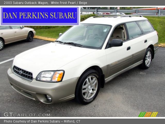 2003 Subaru Outback Wagon in White Frost Pearl