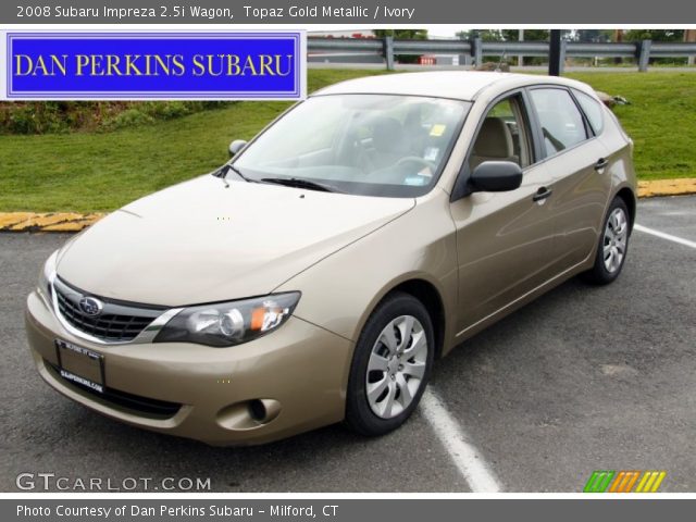 2008 Subaru Impreza 2.5i Wagon in Topaz Gold Metallic