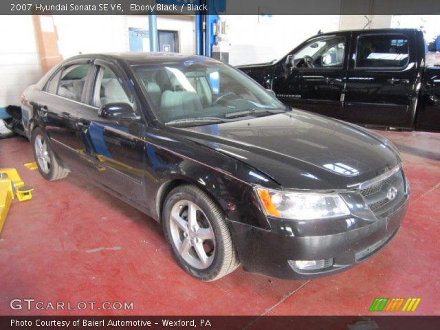 2007 Hyundai Sonata SE V6 in Ebony Black