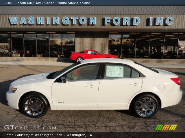 2008 Lincoln MKZ AWD Sedan in White Suede