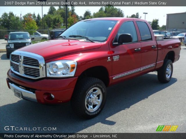 2007 Dodge Ram 2500 Laramie Quad Cab 4x4 in Inferno Red Crystal Pearl