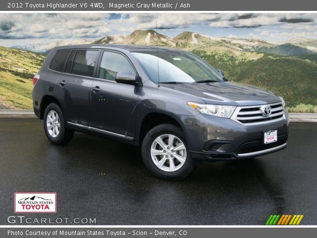 2012 Toyota Highlander V6 4WD in Magnetic Gray Metallic