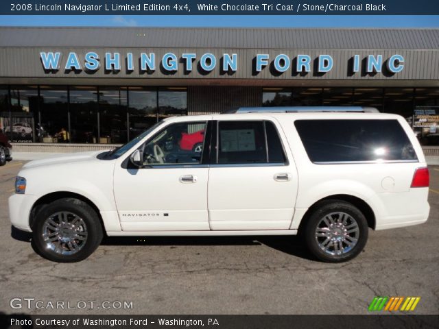 2008 Lincoln Navigator L Limited Edition 4x4 in White Chocolate Tri Coat