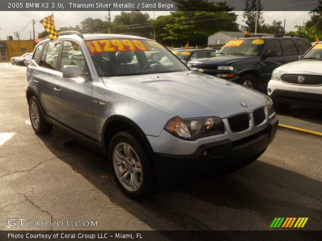 2005 BMW X3 3.0i in Titanium Silver Metallic