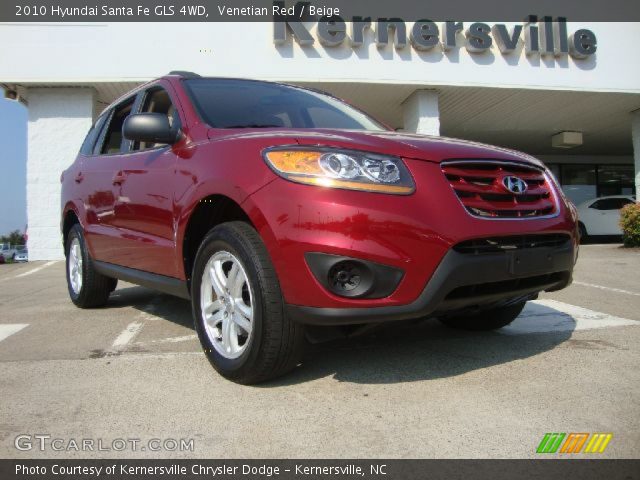 2010 Hyundai Santa Fe GLS 4WD in Venetian Red