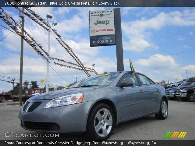 2008 Pontiac G6 Sedan in Blue Gold Crystal Metallic