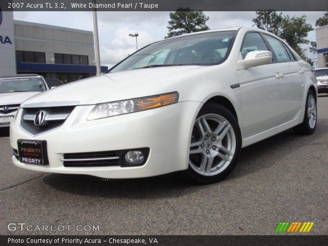 2007 Acura TL 3.2 in White Diamond Pearl