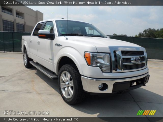 2011 Ford F150 Lariat SuperCrew 4x4 in White Platinum Metallic Tri-Coat