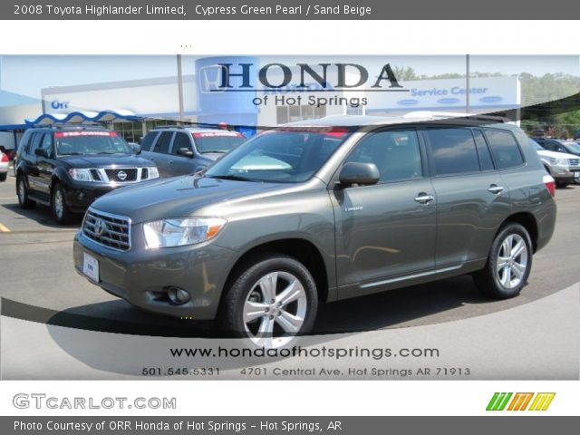 2008 Toyota Highlander Limited in Cypress Green Pearl