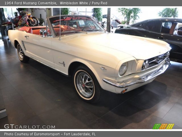 1964 Ford Mustang Convertible in Wimbledon White