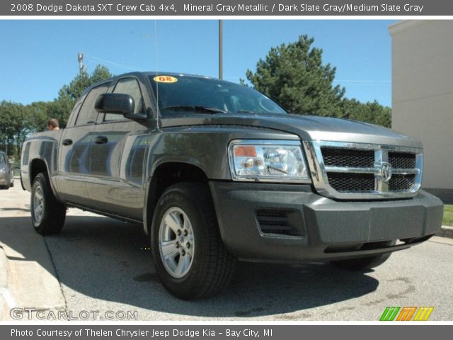 2008 Dodge Dakota SXT Crew Cab 4x4 in Mineral Gray Metallic