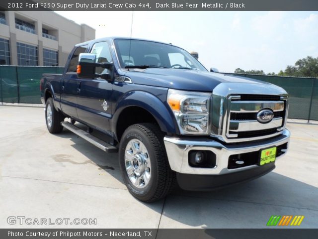 2012 Ford F250 Super Duty Lariat Crew Cab 4x4 in Dark Blue Pearl Metallic