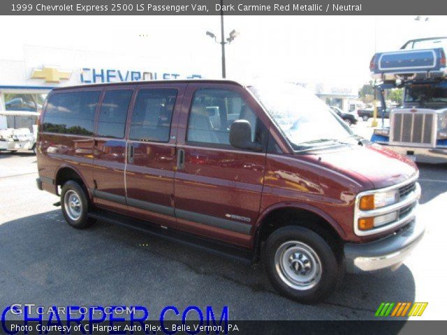 1999 Chevrolet Express 2500 LS Passenger Van in Dark Carmine Red Metallic