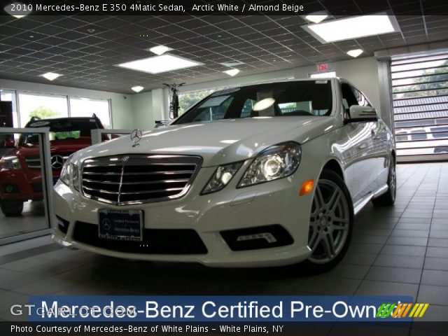 2010 Mercedes-Benz E 350 4Matic Sedan in Arctic White