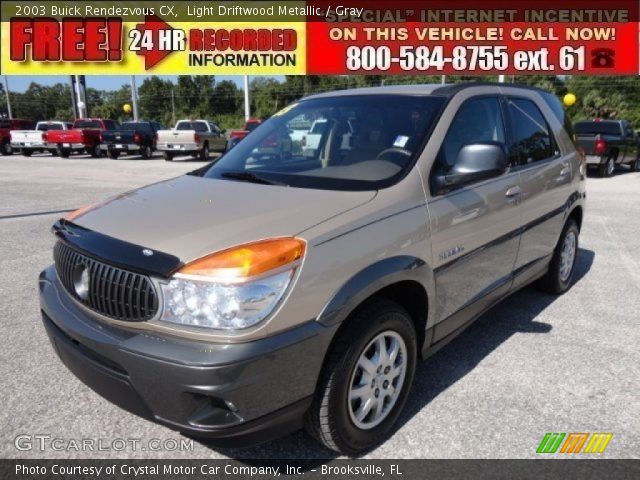 2003 Buick Rendezvous CX in Light Driftwood Metallic