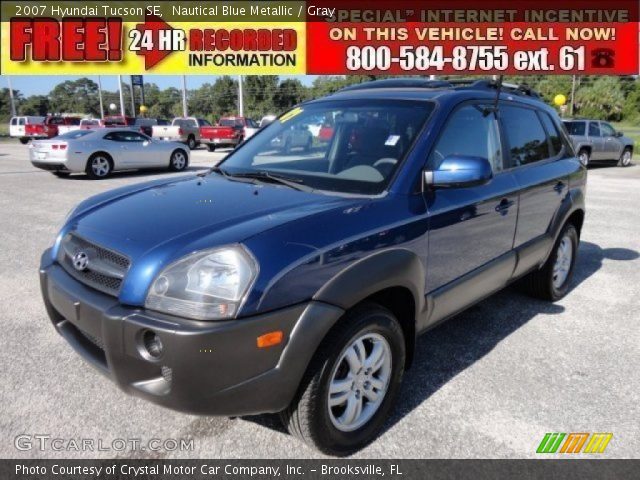 2007 Hyundai Tucson SE in Nautical Blue Metallic