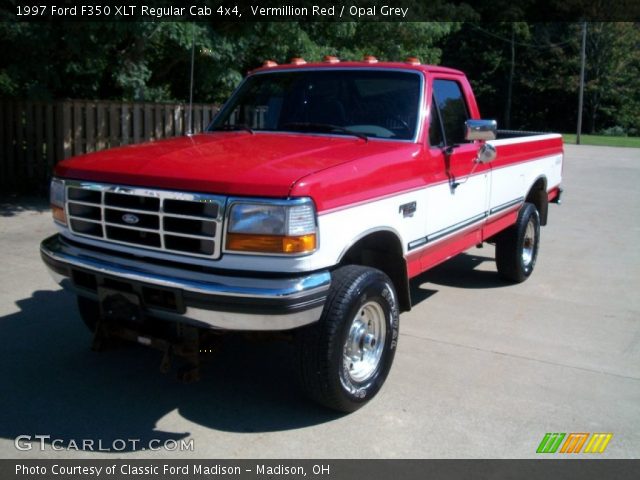 1997 Ford F350 XLT Regular Cab 4x4 in Vermillion Red
