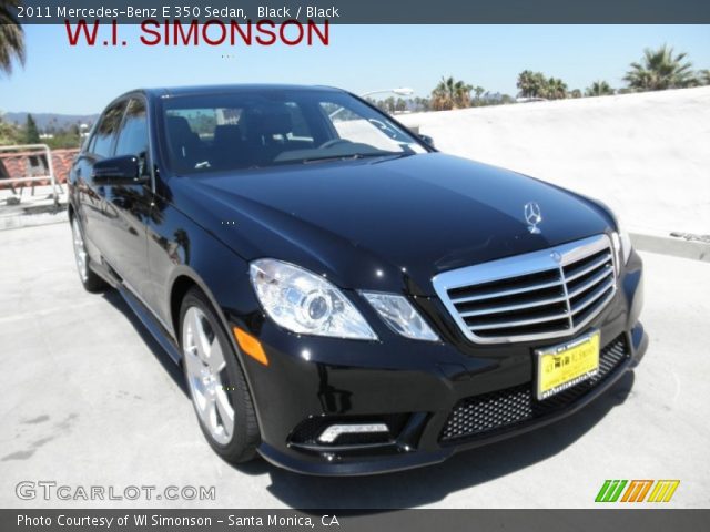 2011 Mercedes-Benz E 350 Sedan in Black