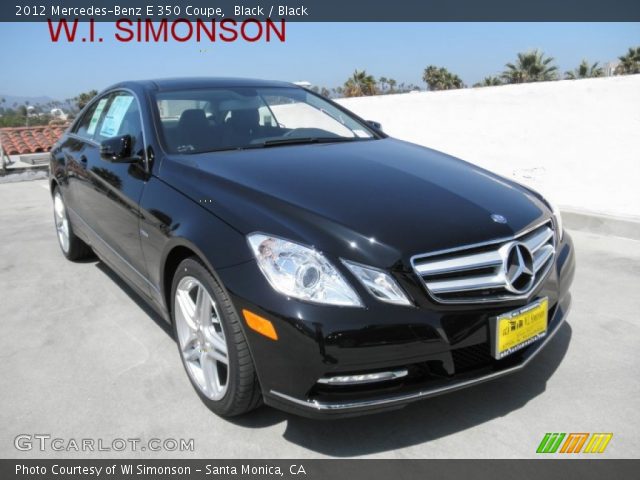 2012 Mercedes-Benz E 350 Coupe in Black