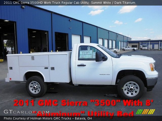 2011 GMC Sierra 3500HD Work Truck Regular Cab Utility in Summit White