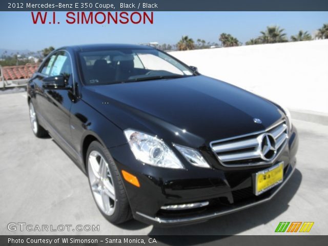 2012 Mercedes-Benz E 350 Coupe in Black