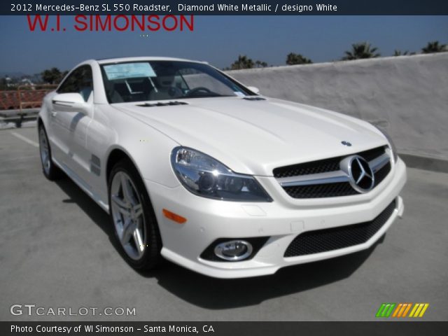 2012 Mercedes-Benz SL 550 Roadster in Diamond White Metallic