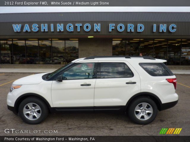 2012 Ford Explorer FWD in White Suede