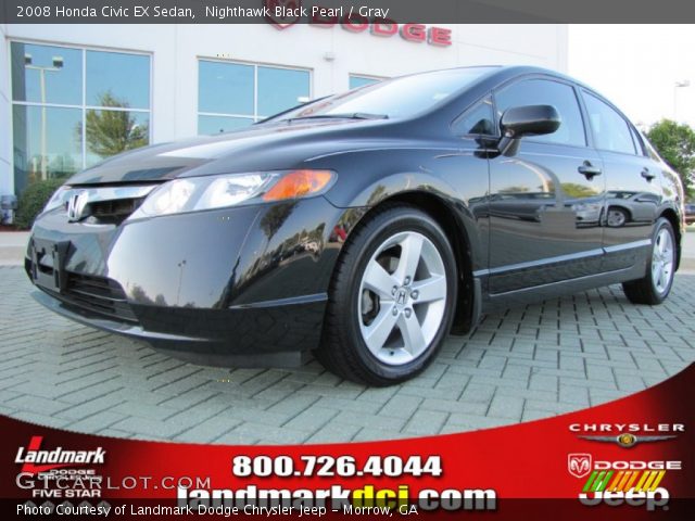 2008 Honda Civic EX Sedan in Nighthawk Black Pearl