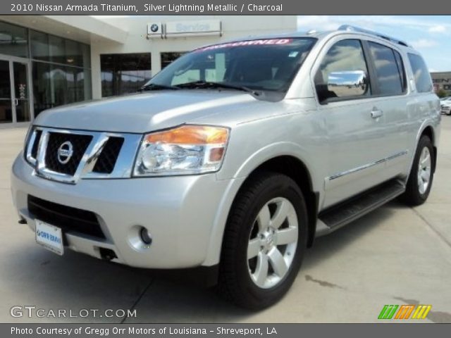 2010 Nissan Armada Titanium in Silver Lightning Metallic