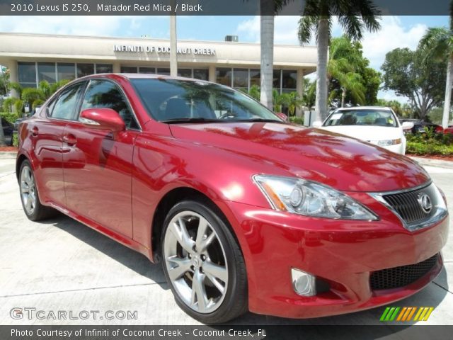2010 Lexus IS 250 in Matador Red Mica