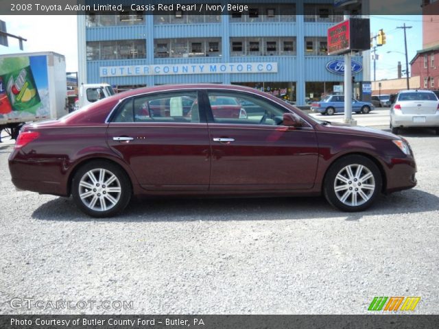 2008 Toyota Avalon Limited in Cassis Red Pearl