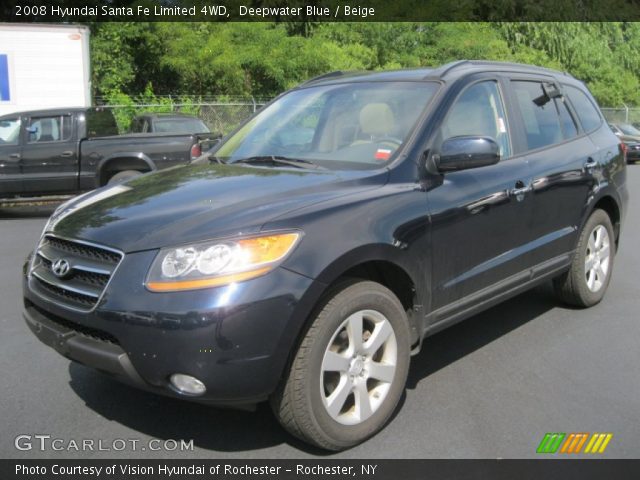 2008 Hyundai Santa Fe Limited 4WD in Deepwater Blue