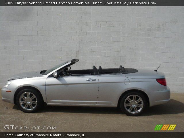 2009 Chrysler Sebring Limited Hardtop Convertible in Bright Silver Metallic