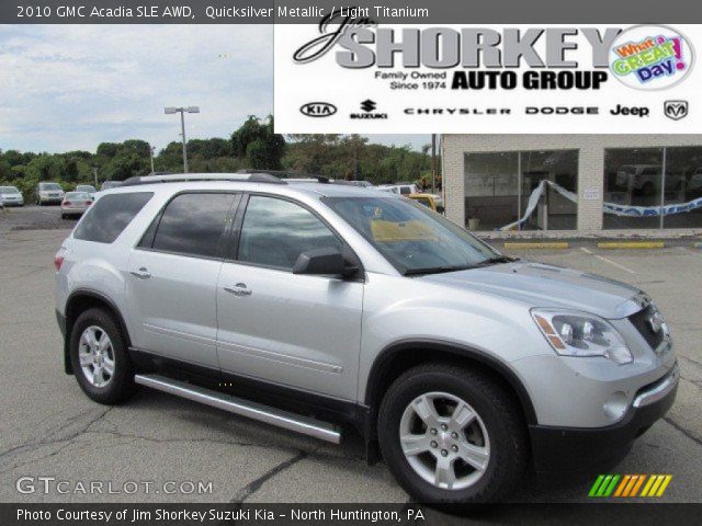 2010 GMC Acadia SLE AWD in Quicksilver Metallic