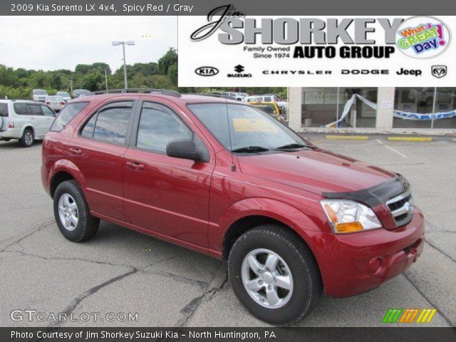 2009 Kia Sorento LX 4x4 in Spicy Red