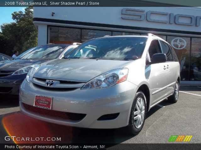 2008 Toyota Sienna LE in Silver Shadow Pearl