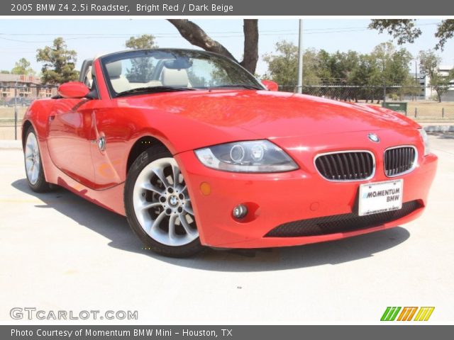 2005 BMW Z4 2.5i Roadster in Bright Red