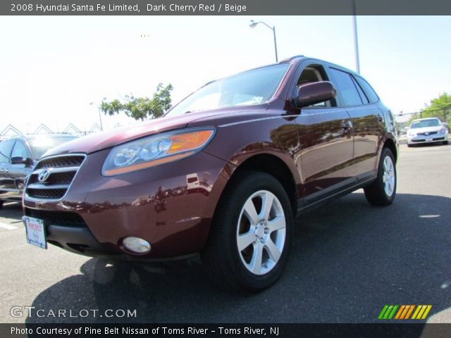 2008 Hyundai Santa Fe Limited in Dark Cherry Red