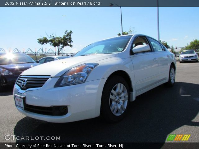 2009 Nissan altima winter frost pearl #9