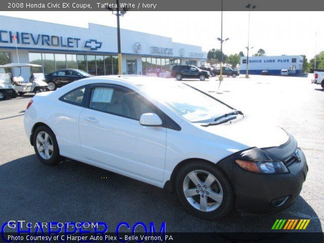2008 Honda Civic EX Coupe in Taffeta White