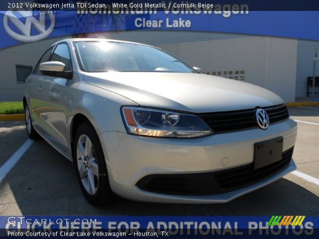 2012 Volkswagen Jetta TDI Sedan in White Gold Metallic